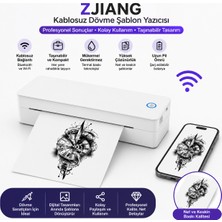Netum Zjiang Bluetooth Taşınabilir Profesyonel Dövme Şablonu Tattoo Yazıcısı Termal Yazıcı