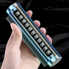 Eco Lounge Telefon Numarası Plaka Silindiri Ayarı Renkli Metal Alüminyum Araba Geçici Park Kartı Evrensel Moda Oto Aksesuarları BX40