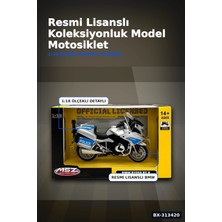 Midas Toptan Die-Cast 1:18 Ölçekli Alman Polis Bmw R1250RT Motosiklet Modeli 1 Adet BX-313420 Midas