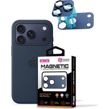 Intouch iPhone 17 Pro Magnetic Lens Koruyucu Mavi