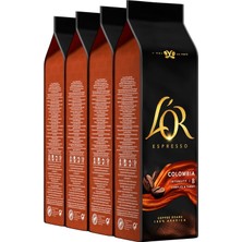 TeknoKapsül L'or Espresso Colombia Çekirdek Kahve 500GR x 4
