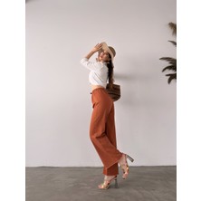 Nido Moda Paçası Püsküllü Palazzo Pantolon