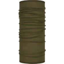 Buff Labs Buff Merıno Solid Bark  113010.843.10.00 Bandana 50 UPF Güneş Koruması ile Haki Renk Standart Beden Erkek Kullanımı İçin