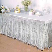 Midas Toptan Gümüş Metalize Masa Eteği 275X75 cm – Kendinden Yapışkanlı BX40 Midas