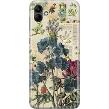 LOTUS GOLD Samsung Galaxy A05 Uyumlu Çiçek Kolaj Desenli Şeffaf Telefon Kılıfı
