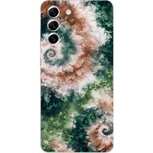 LOTUS GOLD Samsung Galaxy S21FE Uyumlu Batik Desenli Şeffaf Telefon Kılıfı
