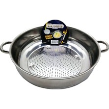 Midas Toptan No-3 - 30CM Basık Süzek Metal Süzgeç BX40 Midas