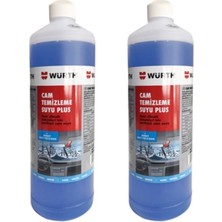 Würth 2 Adet Konsantre Cam Temizleme Suyu Plus 1000 ml Limon Ferahlığı ile -35°C'ye Kadar Buzlanma Önleyici