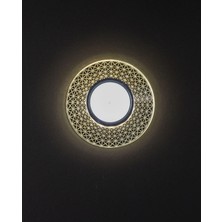Midas Toptan 1 Adet Noas YL65 1767 Iris LED Çerçeveli 4000K Yuvarlak Kristal Cam Spot GU10 Duy Midas