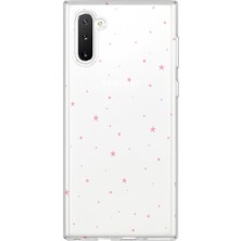 LOTUS GOLD Samsung Galaxy Note 10 Uyumlu Minik Yıldızlar Desenli Şeffaf Telefon Kılıfı
