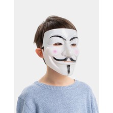 Midas Toptan Beyaz Renk Pembe Yanaklı Ithal V For Vendetta Maskesi BX40 Midas