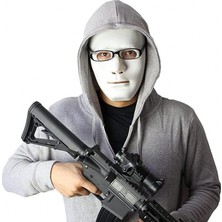 Midas Toptan Beyaz Renk Hip Hop Anonim Jabbawockeez Dans Maskesi 18X19 cm BX40 Midas
