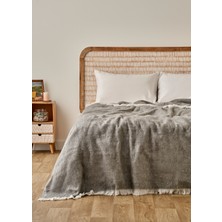 Bella Maison Cozy Akrilik Çift Kişilik Battaniye Grii (200X220 Cm)