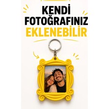 Game Shot Kişiselleştirilebilir 1 Adet Friends Polaroid Fotoğraf Çerçevesi Anahtarlık- Fotoğrafınızı Ekleyin Anahtarlık- Monica Kapı Çerçevesi Anahtarlık Fotoğraf Eklenir