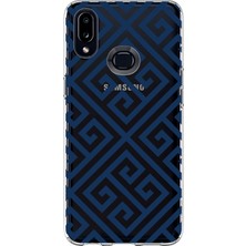 LOTUS GOLD Samsung Galaxy A10S Uyumlu Şekiller Desenli Şeffaf Telefon Kılıfı