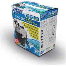 XL Pro Ex-1000 Dış Filtre 1000 LT/S 22W Akvaryum İçin Uzun Ömürlü Mekanik Filtreleme (Dolu)