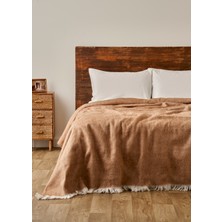 Bella Maison Cozy Akrilik Çift Kişilik Battaniye Bej (200X220 Cm)
