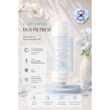 White Musk C Vitaminli Aromatik Duş Filtresi - Saç Dökülme Karşıtı, Cilt Besleyici Klor ve Kireç Arıtıcı Duş Filtresi (150GR)