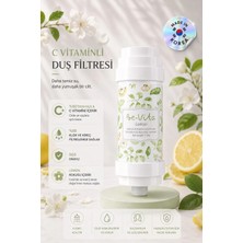 Lemon C Vitaminli Aromatik Duş Filtresi - Saç Dökülme Karşıtı, Cilt Besleyici Klor ve Kireç Arıtıcı Duş Filtresi (150GR)