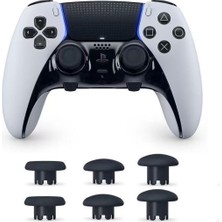 JoyHood Ps5 Edge Uyumlu Profesyonel 6'sı 1 Arada Değiştirilebilir Analog Topuz Seti - Farklı Boyut ve Yüzey Seçenekli Joystik Mantar Başlık