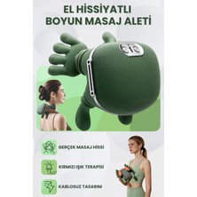 Enshall Auhma Şarjlı El Hissiyatlı Avuç Içi Kızılötesi Isıtmalı Boyun Omuz ve Sırt Masaj Aleti – Rahatlatıcı Masaj Cihazı
