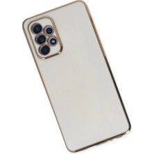 Mey İthalat Mey Ithalat® Samsung Galaxy A52 Kılıf Volet Silikon - Beyaz
