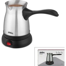 Pileli Store Çelik Elektrikli Cezve Türk Kahve Makinesi - 6FİNCAN=500ML 360° Kablosuz Kullanım Katlanır Kulp SCM-9038 (4887)
