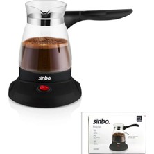 Pileli Store Cam Elektrikli Cezve Türk Kahve Makinesi - 5FİNCAN=500ML Kablosuz Kullanım- 360°DÖNER 600W SCM-2981 (4887)