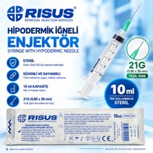 Risus Enjektör 10CC Yeşil Uçlu 100 Adet