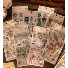Çılgıntrend Vintage Estetik Günlük Süsleme Çıkartma Seti - 3 Parça Karışık Model