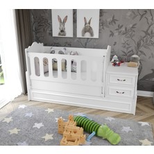 Kzn Home Kartopu Büyüyen Beşik Beyaz - Tamamı 1. Kalite Mdf