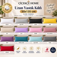 ÇİÇEKCE HOME Çiçekce Home Yastık Kılıfı 1 Adet 50X135 Uzun Yastık Kılıfı Çeşitleri Fermuarlı