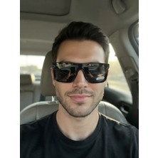 Blue Pepper Calypso Siyah Polarize Güneş Gözlüğü Tek Cam Wayfarer Model Siyah Cam Renkli
