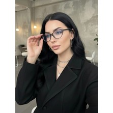 Blue Pepper Kadın Mavi Işık Korumalı Gözlük Cateye Çerçeve Küçük Yüzler Için 51 Ekartman