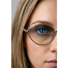 Blue Pepper Mina Yeşil Güneş Gözlüğü Cateye-Gold Çerçeve 57 Ekartman