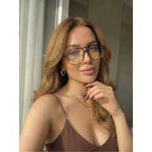 Blue Pepper Unısex Mavi Işık Korumalı Gözlük Pilot Hafif Çerçeve 51 Ekartman