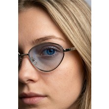 Blue Pepper Mina Mavi Güneş Gözlüğü Cateye-Gold Çerçeve 57 Ekartman