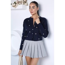Gülseli Nakışlı Triko Hırka P-00023150