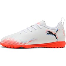 Puma Future 8 Play Tt Jr White-Black-Glowing Red