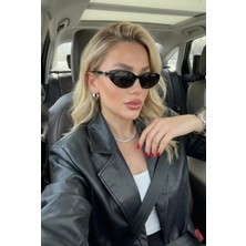 Blue Pepper Kadın Güneş Gözlüğü G Detaylı Cateye Ince Çerçeve UV400 Cam 50 Ekartman