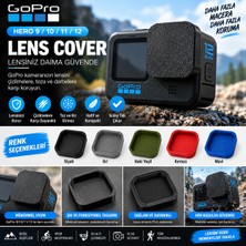 Print Zone Gopro Hero 9 / 10 / 11 / 12 Uyumli Koruyucu Lens Kapağı - Çizilmez ve Toz Önleyici Objektif Kapağı