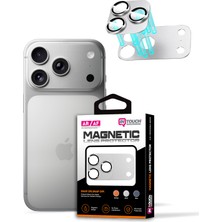 Intouch iPhone 17 Pro Max Magnetic Lens Koruyucu Gümüş