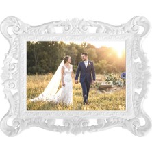 Cescesor Fotoğraf Çerçevesi 15X21CM A5 Masa Üstü ve Duvar Tipi - Beyaz