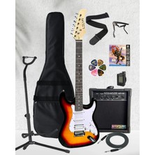 Lilya Hss Elektro Gitar Amfi Kulaklık Full Set
