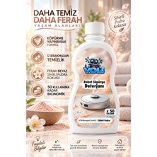 Ozemtek Voli Robot Süpürge Için Pudra Kokulu Deterjan Köpürmeyen Formül 50 Kullanım