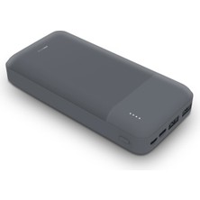Polosmart PSM72 20000 mAh Kapasiteli Gri Micro USB ve Type C Girişli Powerbank 2 USB Çıkışlı