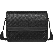 Calvin Klein Calvın Kleın Erkek Marka Logolu Günlük Kullanıma Uygun Siyah Omuz Çantası LV04D3318G Ub1