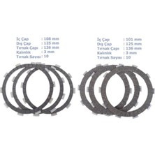 Cf Moto Sr 250 Debriyaj Balatası 3 Ince 3 Kalın