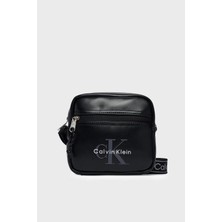 Calvin Klein Calvın Kleın Erkek Marka Logolu Günlük Kullanıma Uygun Siyah Omuz Çantası LV04D3445G Ub1