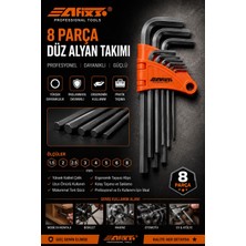 Afixs 8 Parça Allen Anahtar Takımı Gri